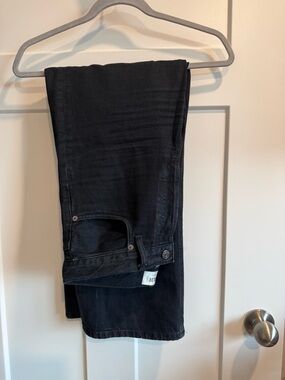 Agolde Reb Black Wide-Leg Jeans